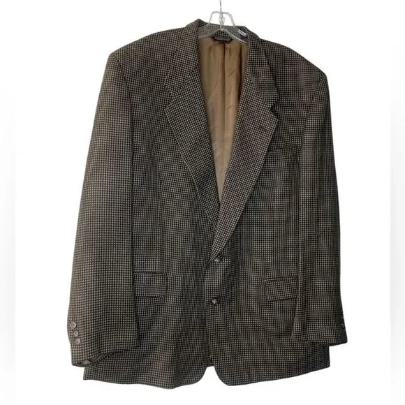 Givenchy Monsieur sport coat blazer jacket 48L tan multicolor Union- made in USA - Picture 2 of 6